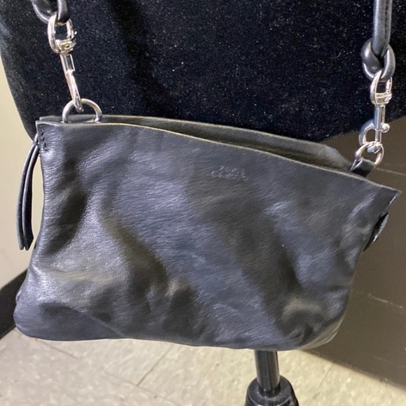 Vince Camuto Black Mini Leather Crossbody - Picture 4 of 4